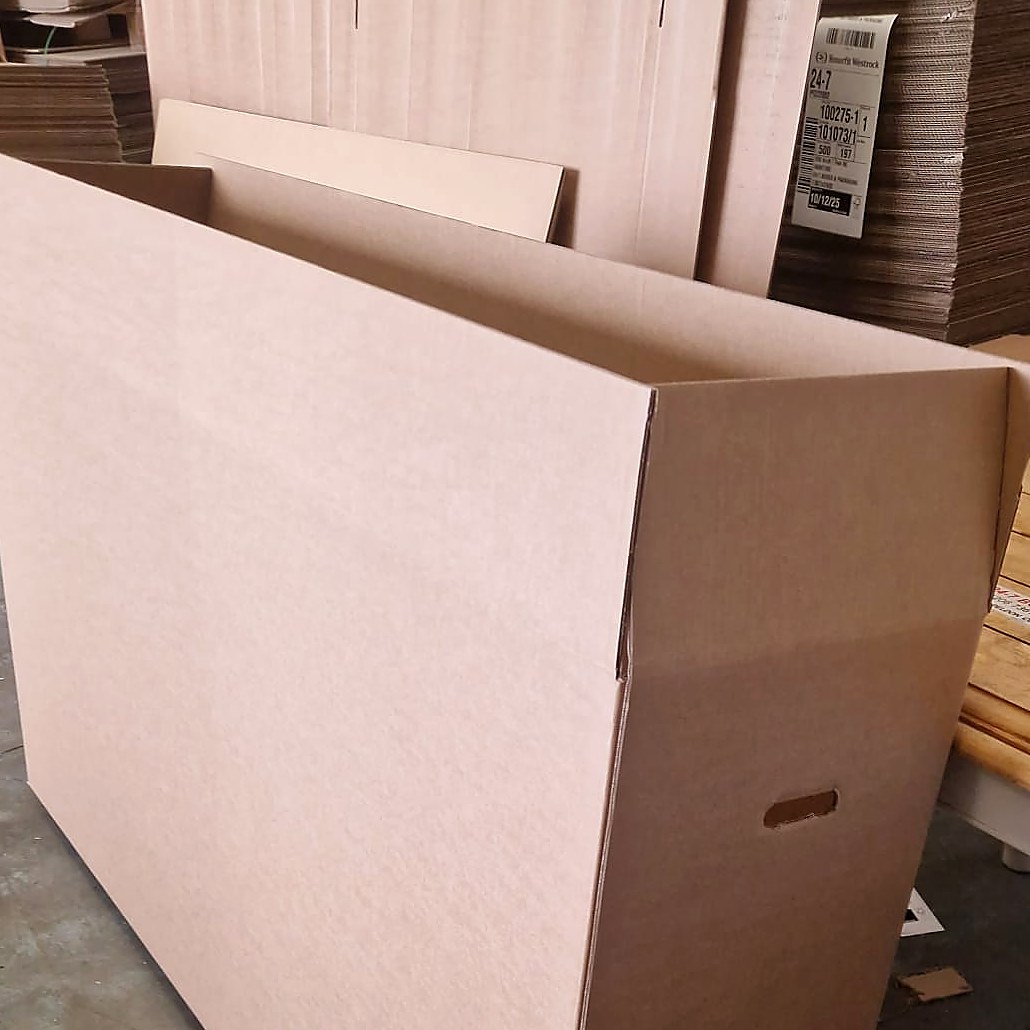 Custom cardboard bike box made to size